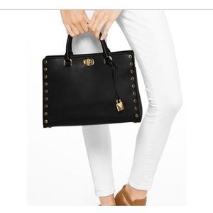 Michael Kors Sylvie stud large satchel